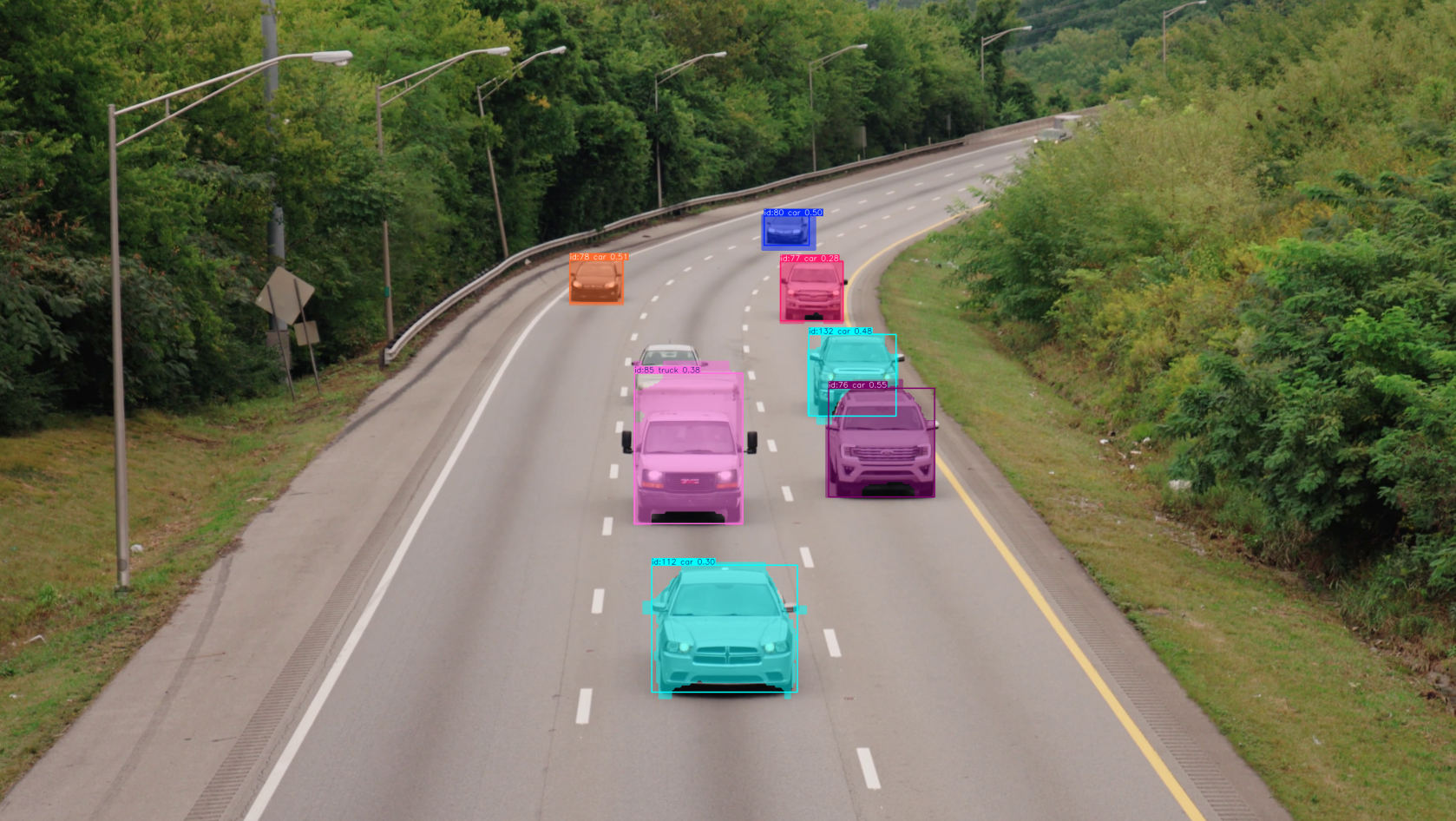 yolo 对视频进行实时目标跟踪和分割